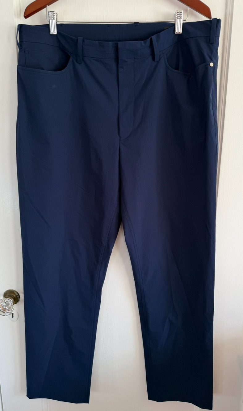 RLX Ralph Lauren Golf Pants 38x32 Navy Blue 5-Pocket Technical Performance Fit
